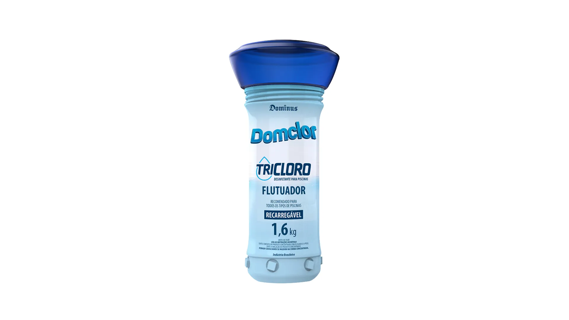 FLUTUADOR (TRICLORO 1.6KG) - DOMCLOR - 1.6KG