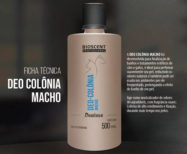 DEO COLÔNIA MACHO - 500mL